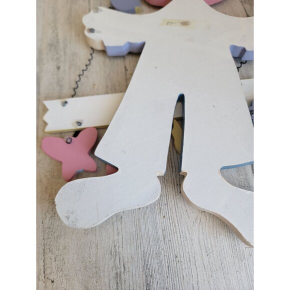 Large wooden Easter greetings bunny home decor‎ hanging spring - Picture 8 of 8